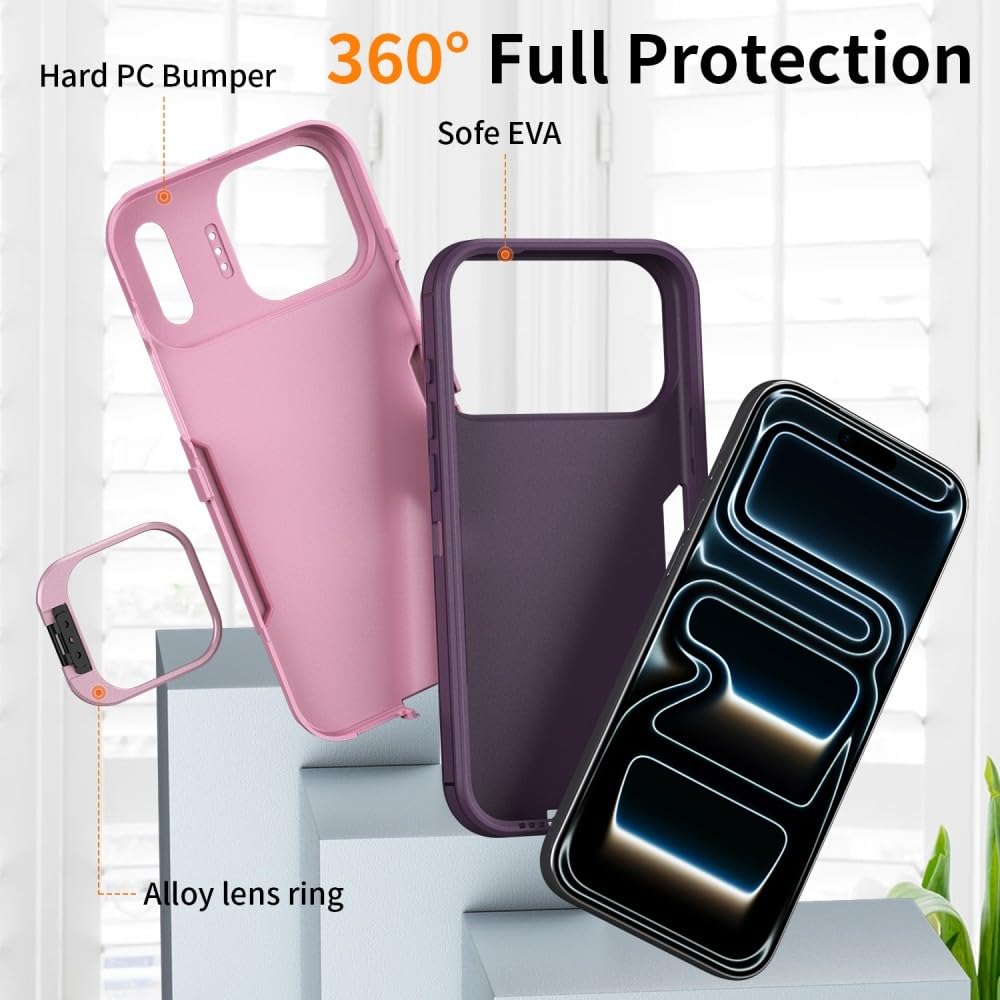 Generic Funda compatible con iPhone 15 (color: transparente y verde), a prueba de golpes, soporte para lentes, funda rígida de silicona