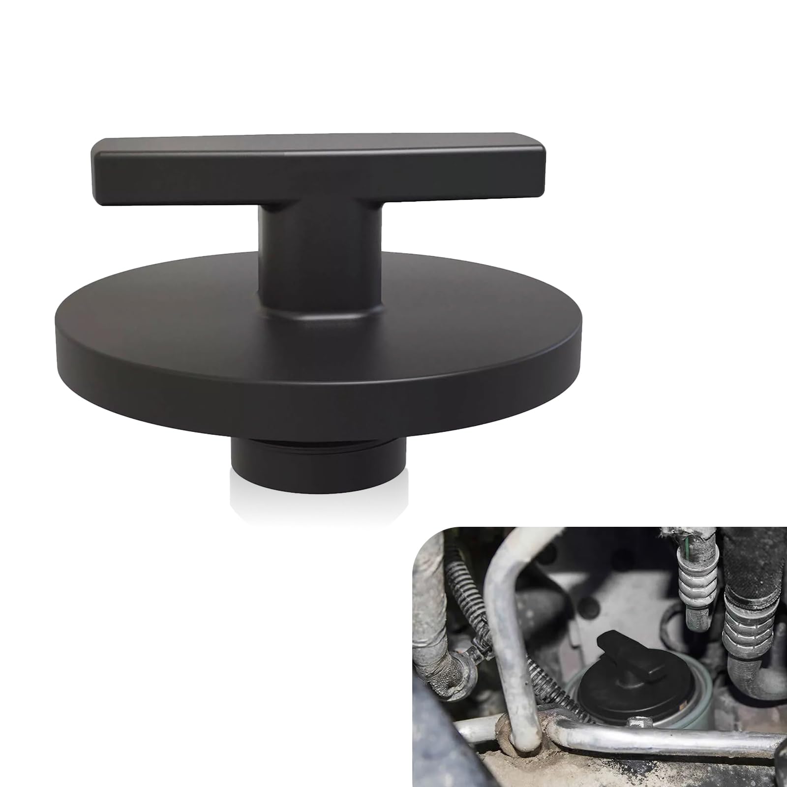 Zikefest 57180 Oil Filter Plug Tool, Compatible with Dodge RAM 2500,3500,4500,5500, Diesel 5.9L 6.7L 2013-2018, Fuel Filter Wrench Replaces 05083285AA, 68157291AA