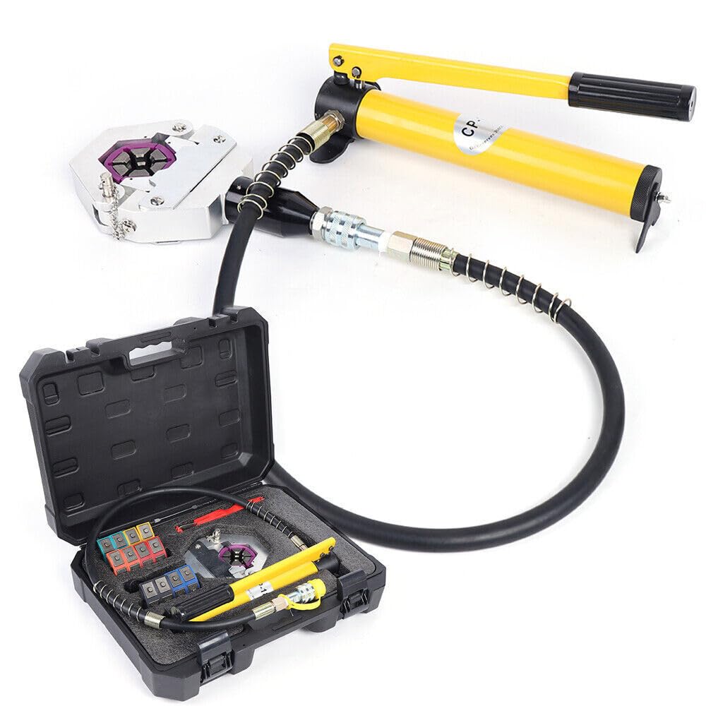 Pinza crimpatrice idraulica,aria condizionata automobilistica tubo pressione pressa crimpatura strumento idraulico pinza crimping kit pressa