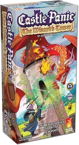 Fireside Games The Wizard’s Tower ⎸Castle Panic Expansion ⎸Board Game for Adults and Family ⎸Cooperative Board Game ⎸Ages 8+ ⎸for 1 to 6 Players