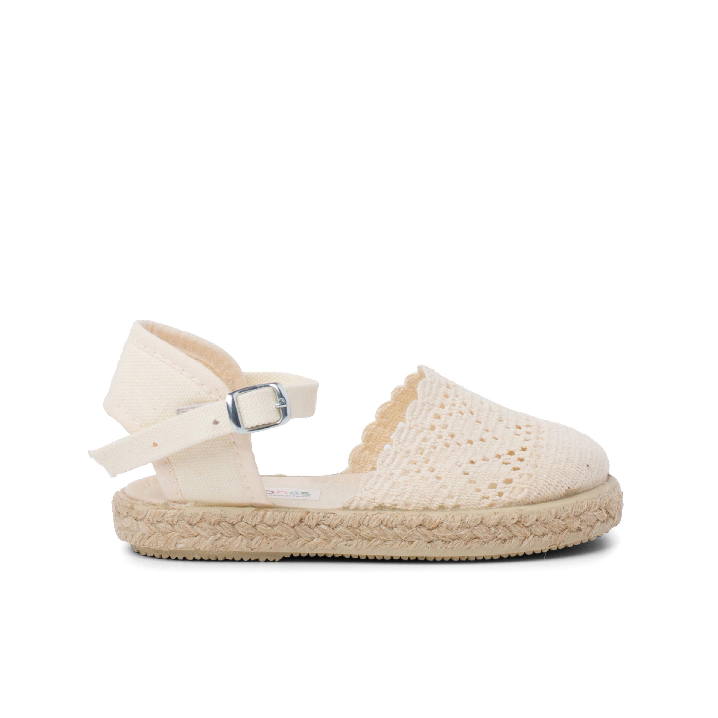 Pisamonas Espadrillas Ricamate per Bambine con Fibbia