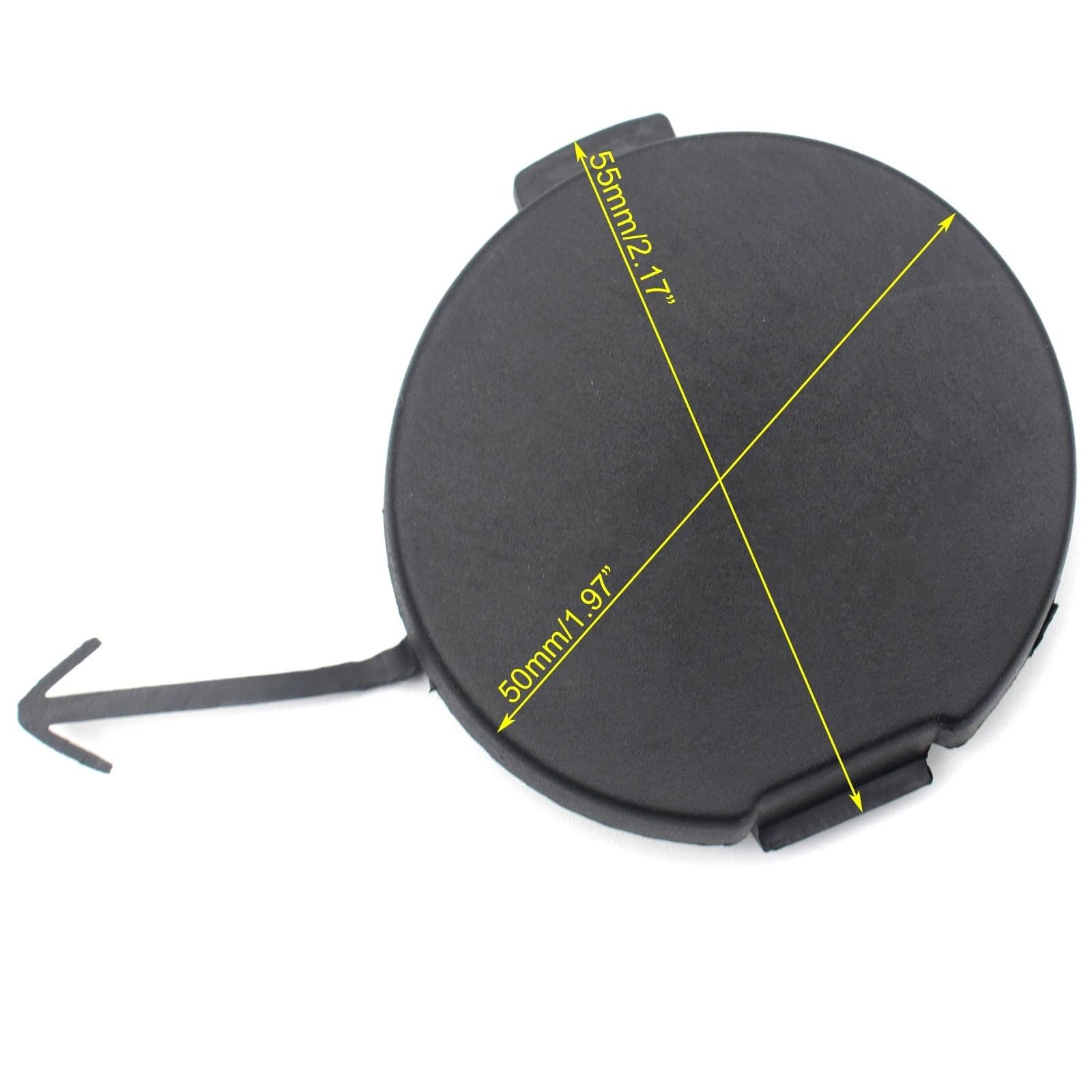 Tapa de Gancho de Remolque para Mitsubishi Lancer 2008-2015, sin imprimación. Tapa de Gancho de Remolque para Parachoques Delantero y Trasero. 6400C663ZZ 6400C663CC