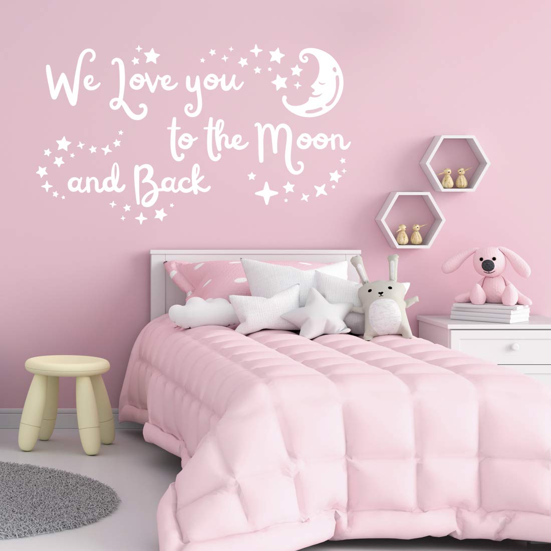 I love You To The Moon And Back - Quote the Walls