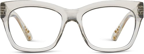 Peepers by PeeperSpecs Gafas de lectura cuadradas con bloqueo de luz azul caléndula para mujer