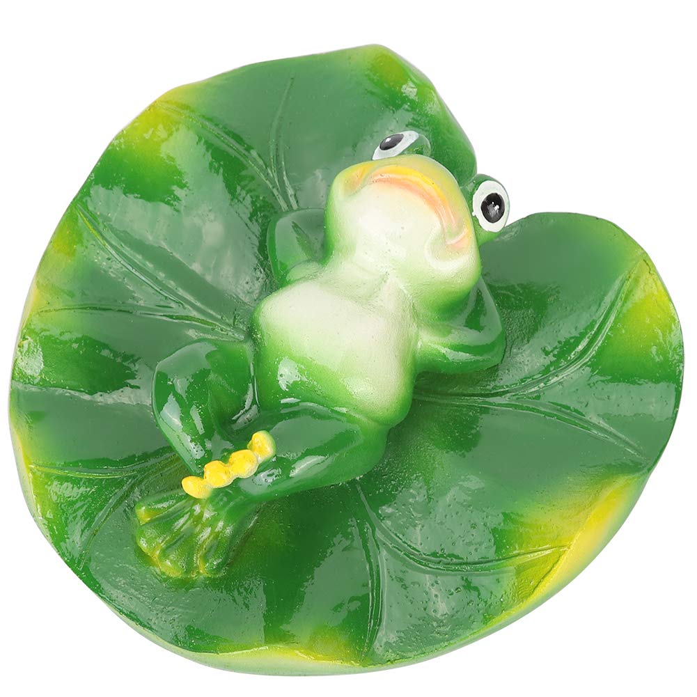 Simulation Artificial Vivid Lotus Leaf Eco-Friendly Resin Material Pond Ornament, Ornament Craft, for Garden Pond Fountain Bathtub Swimming Pool
