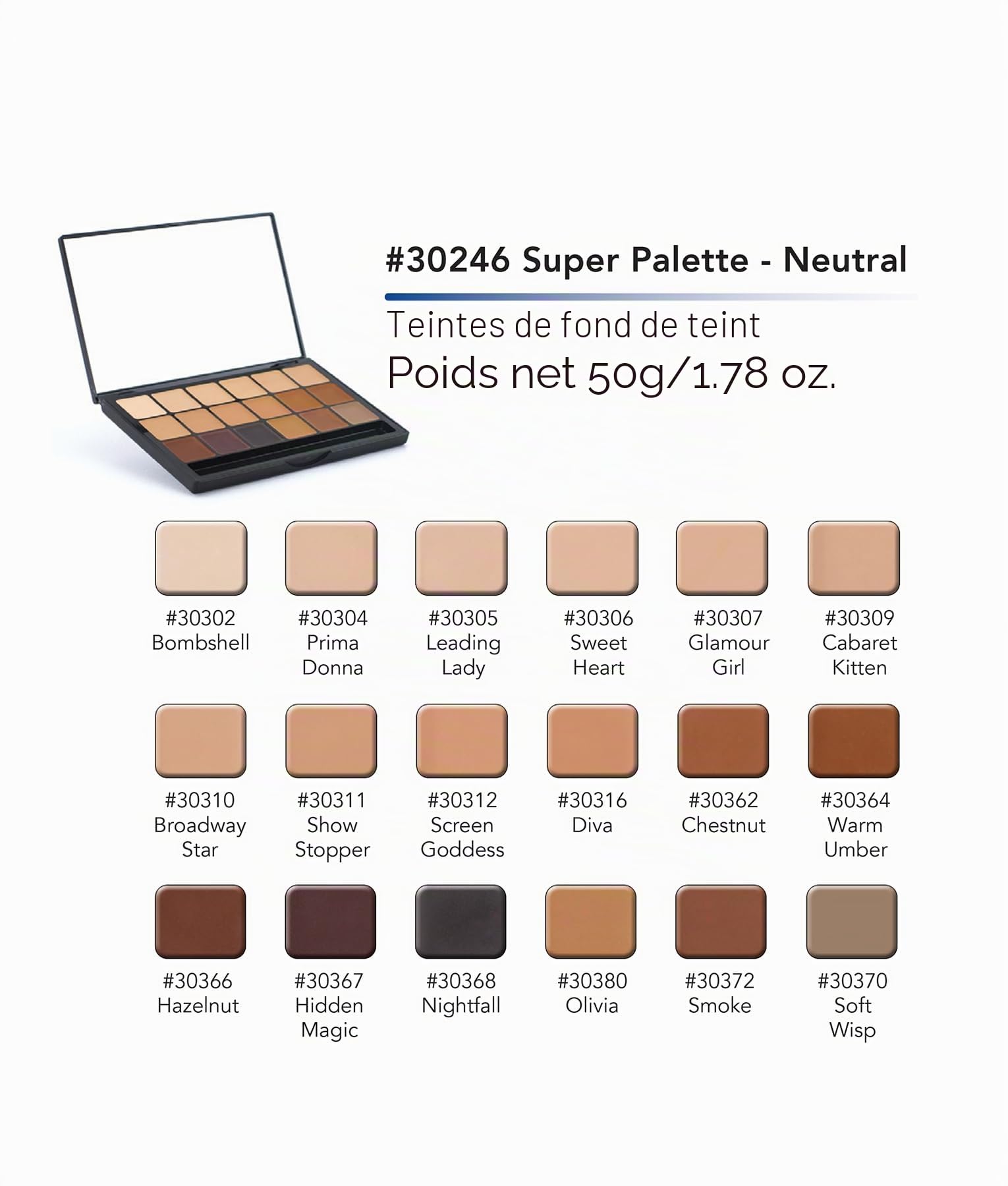 Graftobian HD Creme Foundation - Super Palette - Neutral by Graftobian