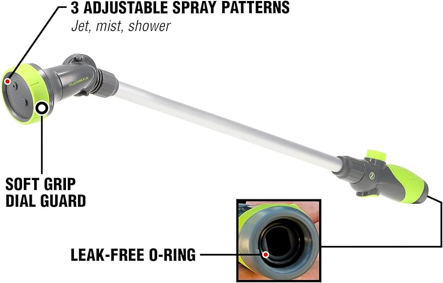 Amazon.com : Flexzilla Garden Nozzle - 3-Pattern Adjustable Amazon.com : Flexzilla Garden Nozzle - 3-Pattern Adjustable