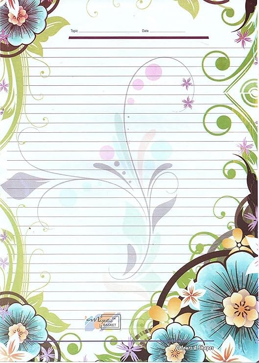Feuilles A3 multi-usages Eclet papier couleur ligné un côté pour projet d'affectation - 4