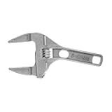 Adjustable wrench, large opening 6-70 mm short handle, aluminum alloy wrench, mini plumber's wrenches, suitable for kitchen pipes, sinks, and bathrooms.