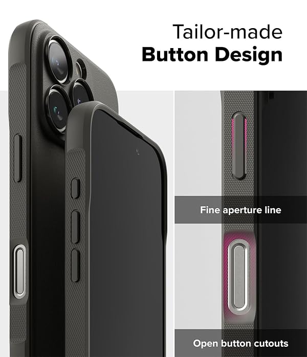 Ringke Onyx for iPhone 16 Pro Case, [Feels Good in The Hand] Oil & Dirt Resistant, Individual Lens Covers for Cameras, Non-Slip Enhanced Grip Lightweight Cover - Gray by Ringke - Used condition - Image 8