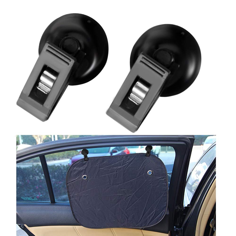 Clip Pare-Brise Voiture Pour Tickets / Cartes – Ventouse Solide Support Multifonction Noir