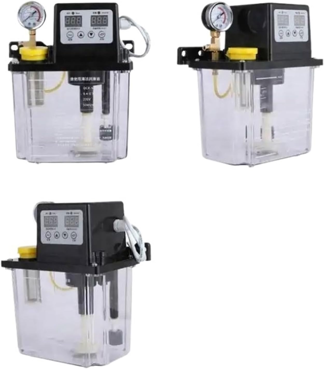 1pc Oiler Automatic Lubrication Dual Digital Display 220V 0.5L 1L 2L 2 Liters Lubricant Pump Automatic Lubricating Oil Pump