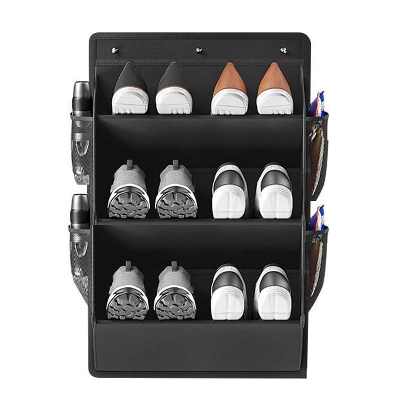 Hsyzygian Multipurpose Wall Mounted Shoe Rack Simple Setup Perfect for Small Residences and Trips Closet Shoe Rack