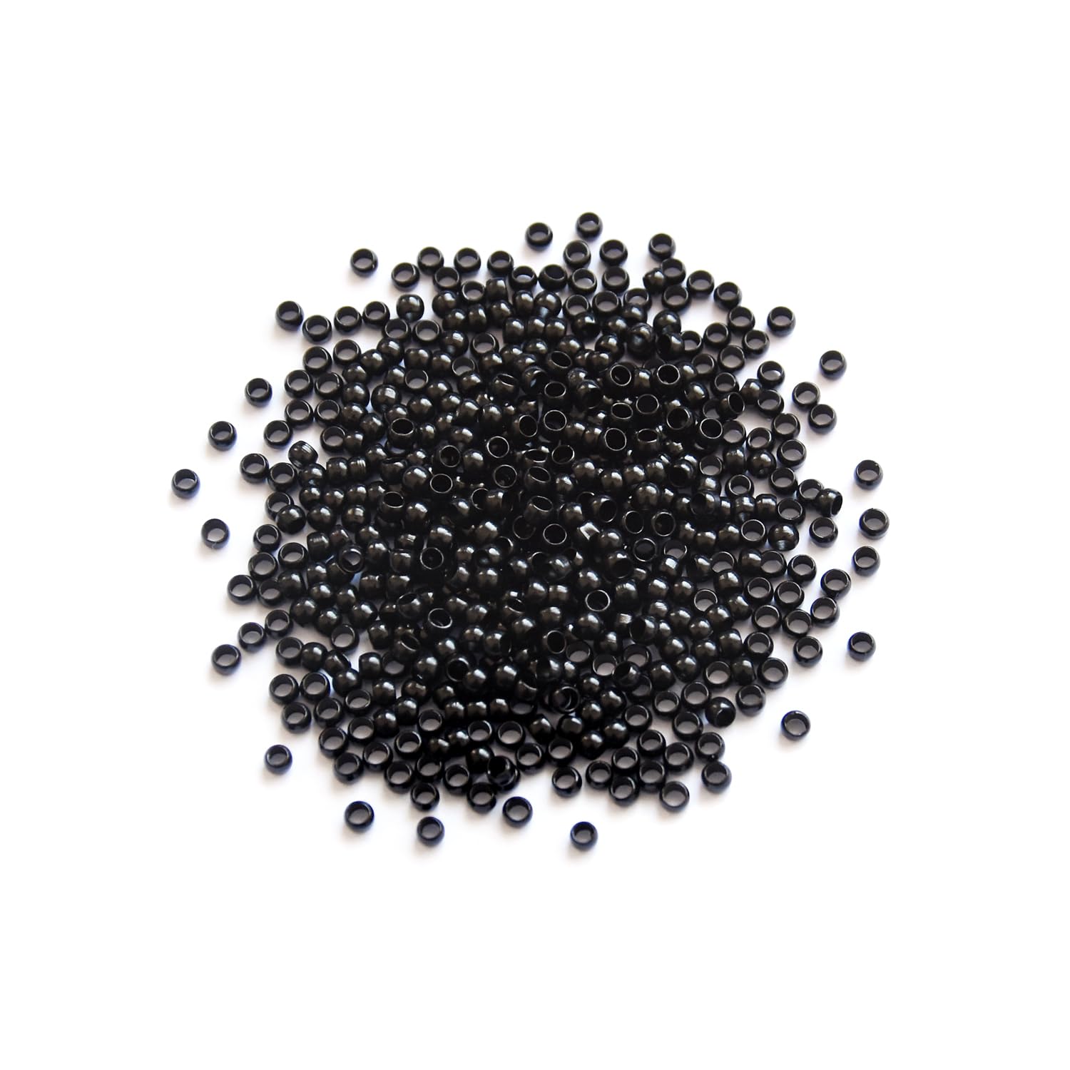 500pcs 3.0x2.0x2.0mm Copper Nano Rings Beads Hair Extension Nano Rings Beads (Black), 3.0mm 500pcs - Image 4