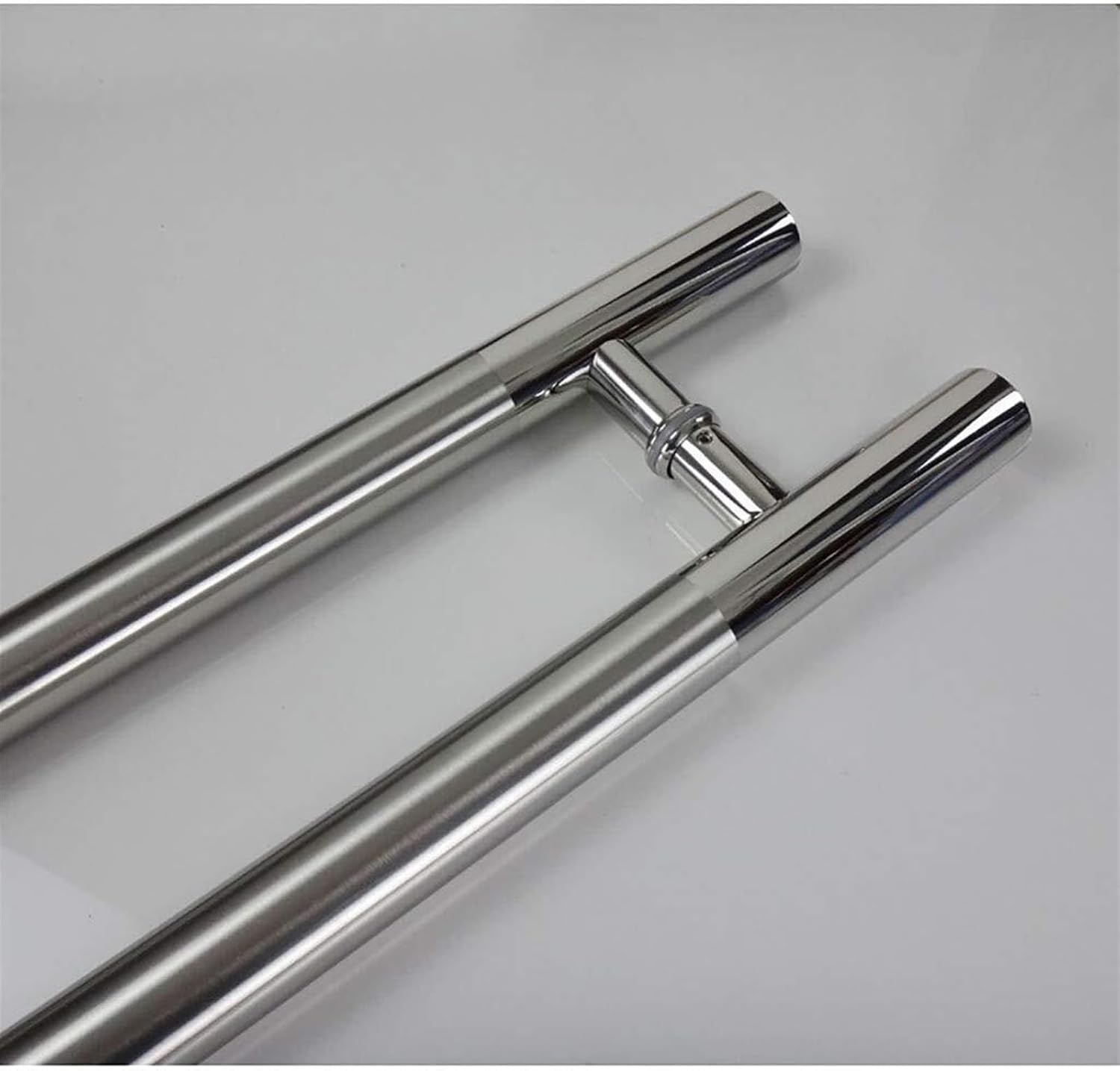 Simple Modern Office Glass Door Pull Handle Home Wooden Barn Door Sliding Handle Stainless Steel Round Tube Handle Door Hardware (Size : 800x600mm)