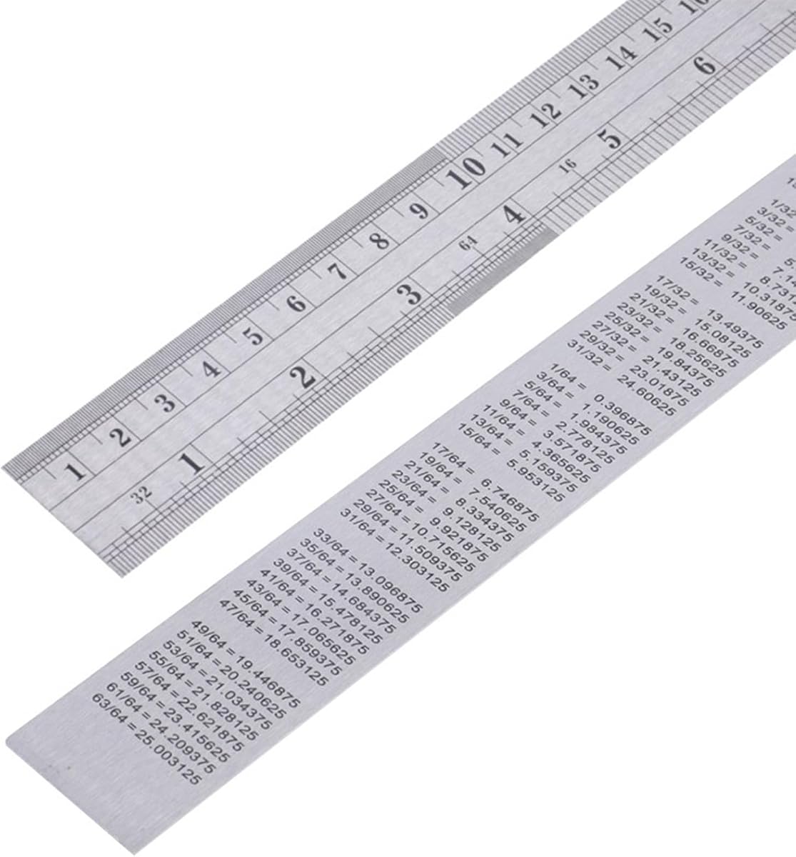 Metric Ruler,Ruler 12 Inch,Metal Steel Ruler for Home Office Study 1 Psc | Two Styles Rulers Shipped Randomly, One Equipped with Conversion Table and The Other Without