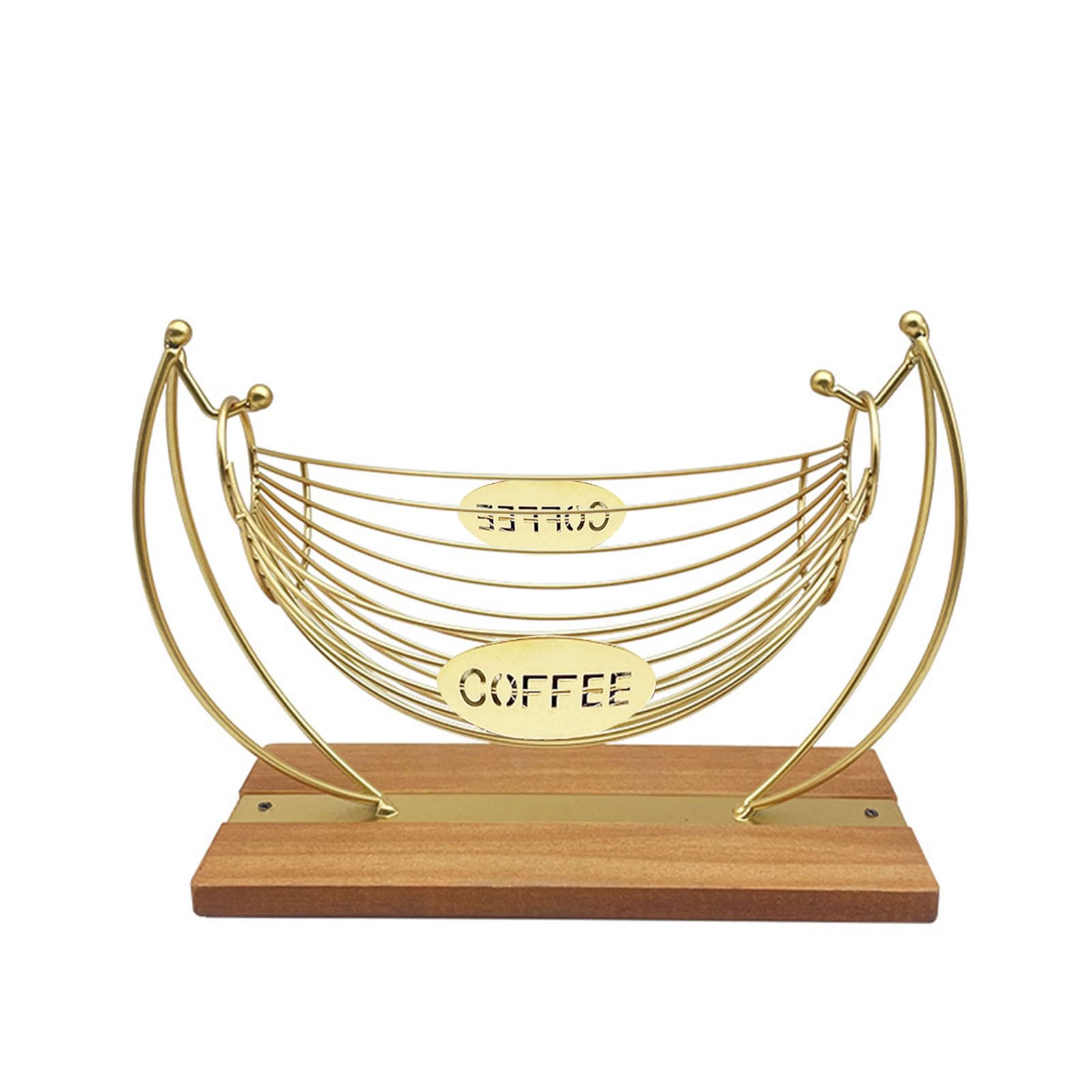 YPBEW Coffee Storage Rack Ventilated Pods Holder Station Organizer for Counter Sturdy Basket Drawer