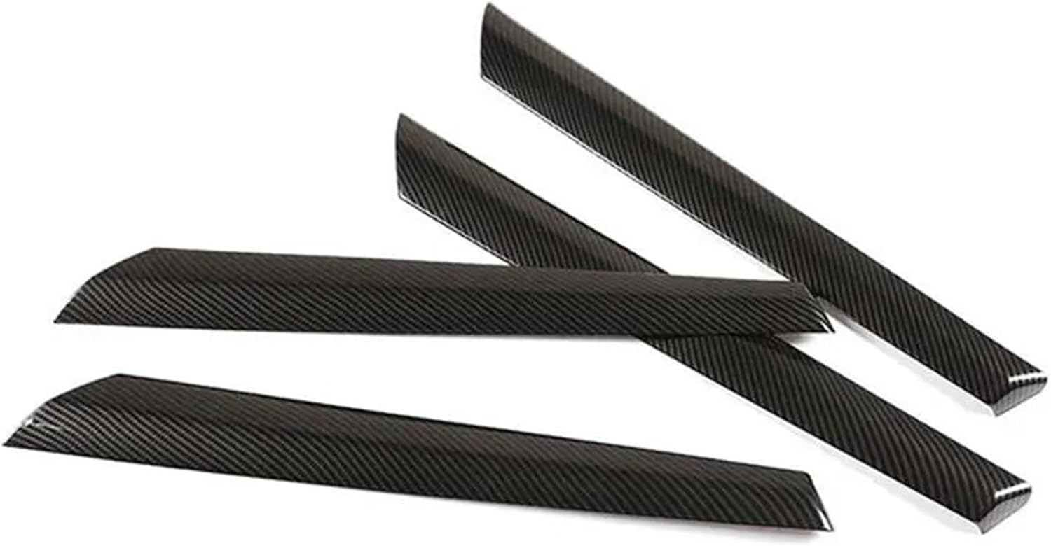 Compatible with BMW X3 F25 X4 F26 2011 2012 2013 2014 2015 2016 2017 Car ABS Carbon Fiber Texture Door Window Panel Cover Decor Strips Trim