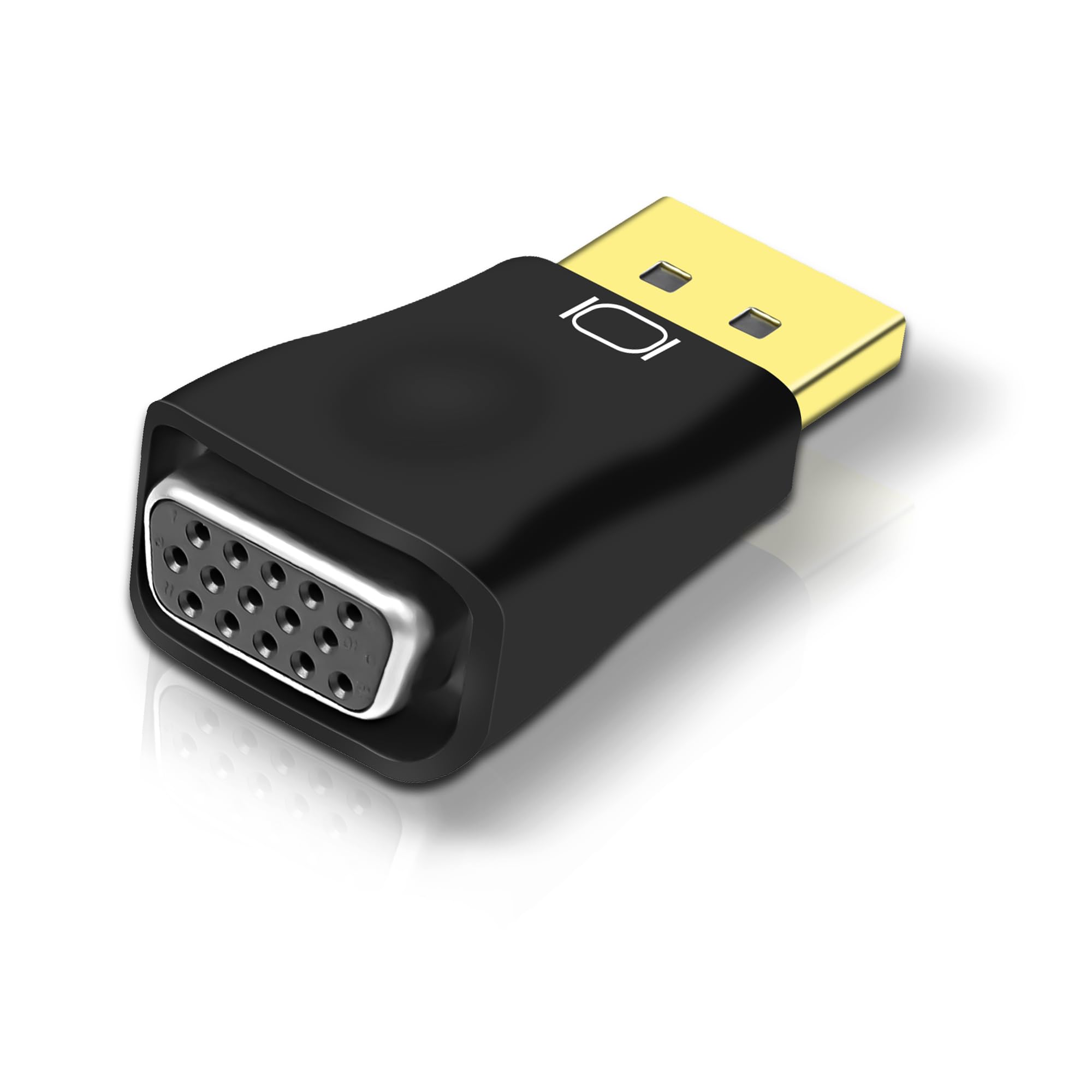 MEIRIYFA DisplayPort DP a VGA Adattatore Monitor Convertitore, DP maschio a VGA femmina Adattatore maschio 1080P per computer, desktop, laptop, PC, monitor, proiettore, HDTV – 2 pezzi, nero