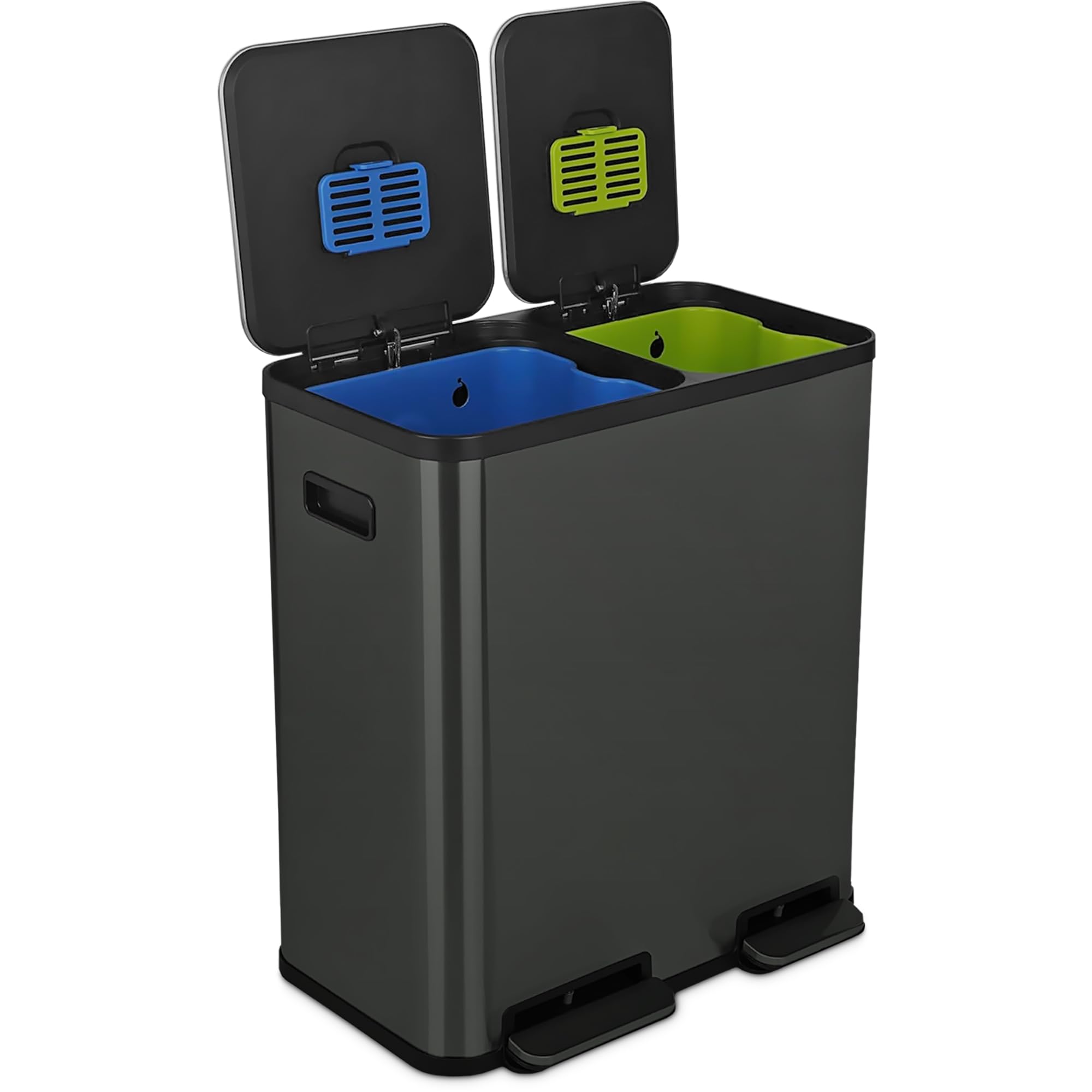 SIMPLI-Magic Dual Compartment Trash Can
