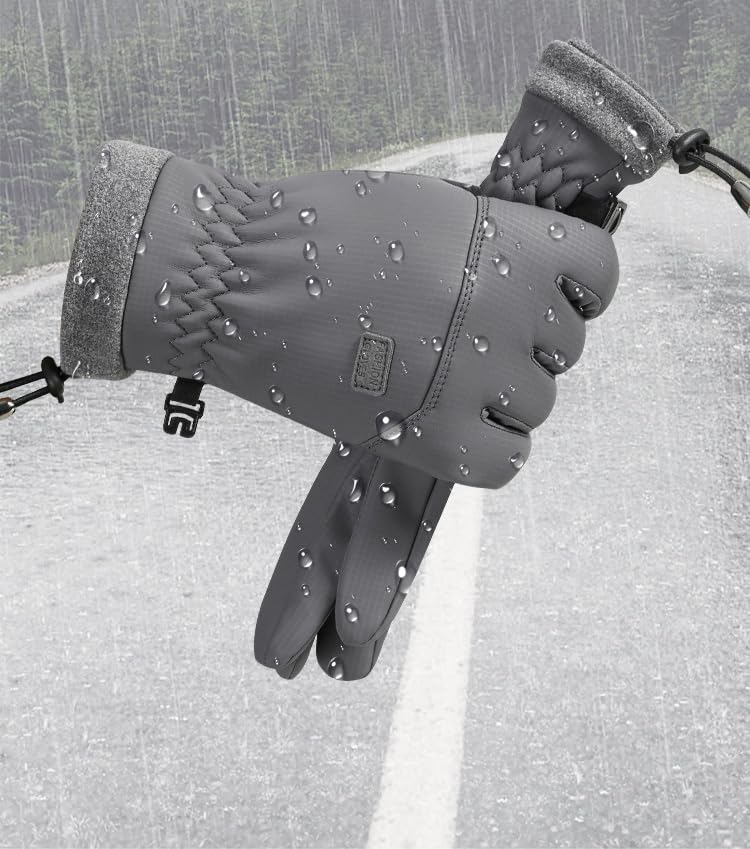 Image of Utaly Women and MenWinter Waterproof-Ski Snow Warm-Gloves - Waterproof Gloves for Cold Weather for Running Driving Cycling