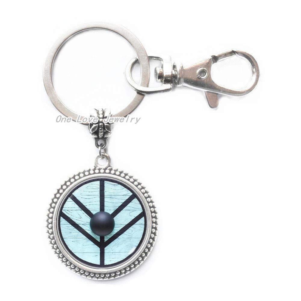 Viking Keychain Viking Jewelry Vikings Keychain Shield Key Ring
