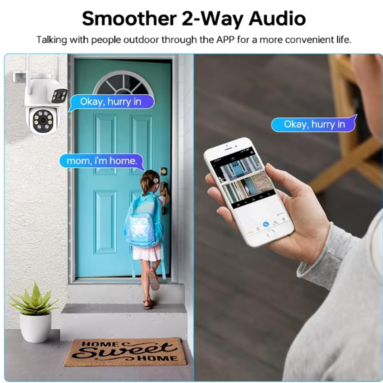 AKAVIG Sistema de cámara de seguridad inalámbrica WiFi de 16 canales de 4 MP con 8 cámaras de doble lente, kit NVR de vigilancia CCTV para interiores y exteriores con visión nocturna a color,