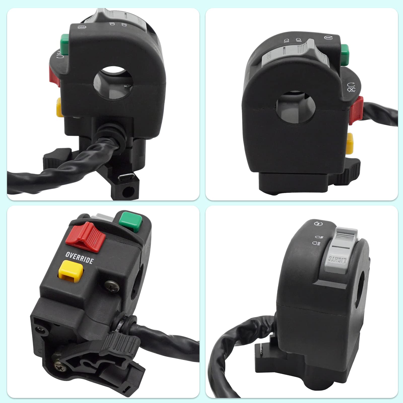 AUTOKAY Left Handlebar Switch Start Stop Headlight Hi/Lo For Arctic Cat ATV 250 300 400 500 Bearcat 454 Excpet Automatic Editon 3509-011 - Foto 12