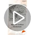 Image of Wakefit Cotton Fitted Bedsheet | 200 TC Elastic Fitted Sheet, Queen Bed Bedsheet with 2 Pillow Solid Covers | Bubbles - 78X60 Inches, White