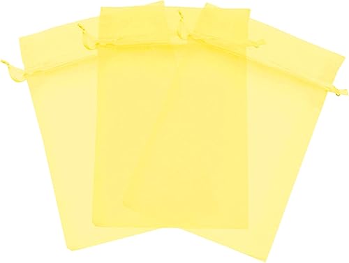 Miniatura 6 de 500 bolsas de organza con cordón transparente marrón de 2 x 3 pulgadas, bolsas de joyería, bolsas de regalo para bodas, fiestas, bolsas de regalo,