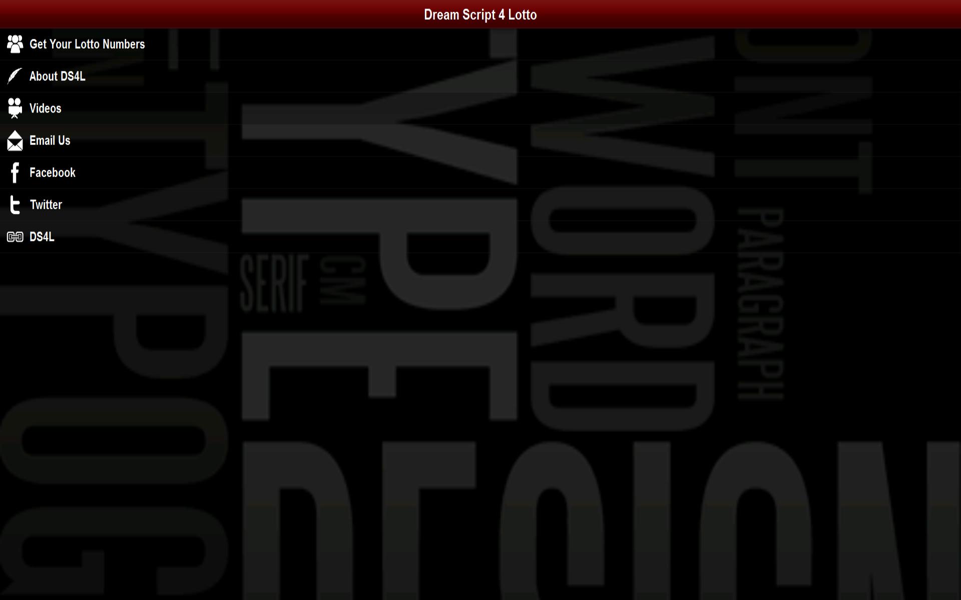 DREAM SCRIPT 4 LOTTO - App on Amazon Appstore