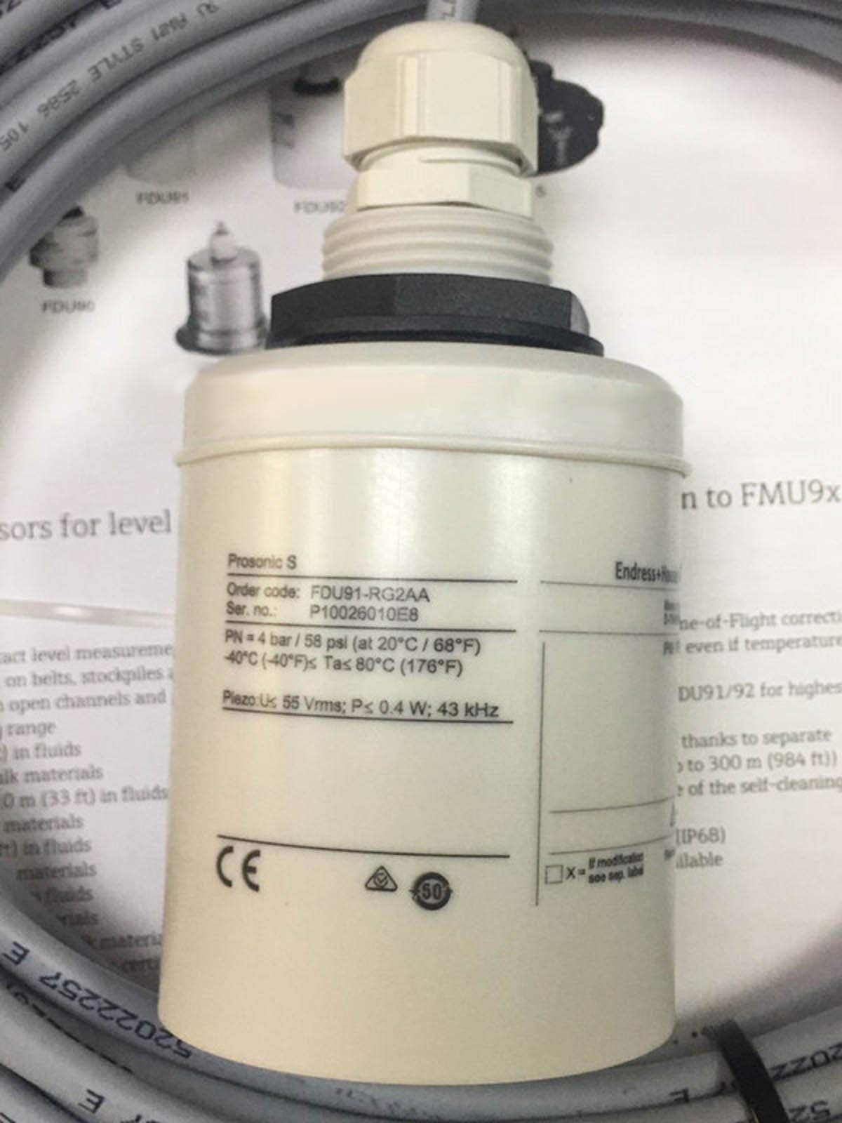 FDU91-RG2AA Ultrasonic Measurement Time-of-Flight Prosonic FDU91