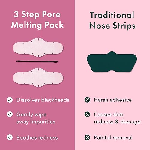 Miniatura 6 de Rael Miracle Patch - Paquete de fusión - Control de puntos negros kit de 3 pasos hojas derretidas y calmantes para nariz hisopos de algodón que