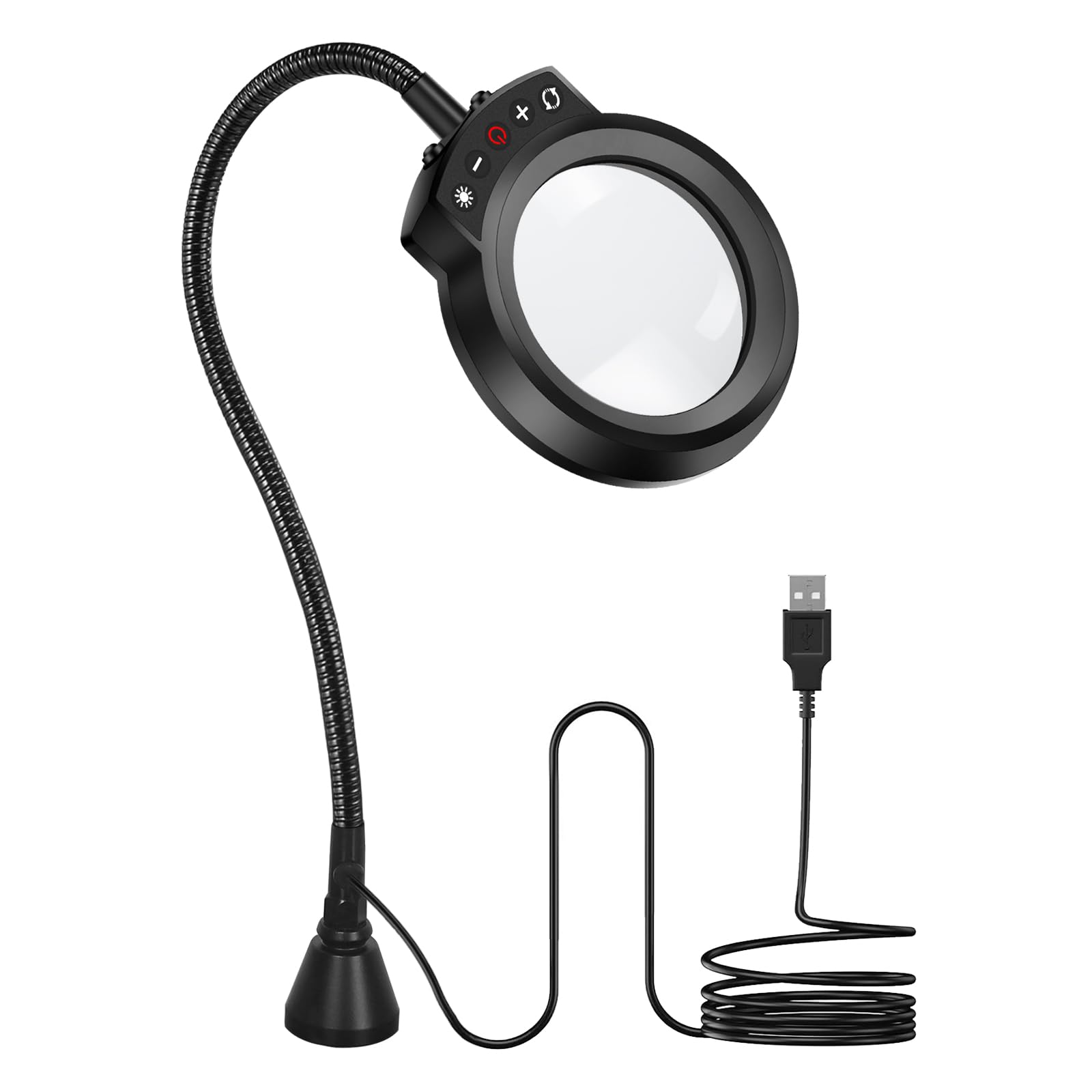 Helping Hands with Heavy Duty Magnetic PCB Holder, Third Hand Tool Helping Station with 4 Soldering Helping Arms and Non-Slip Steel Weighted Base SN4AB-B