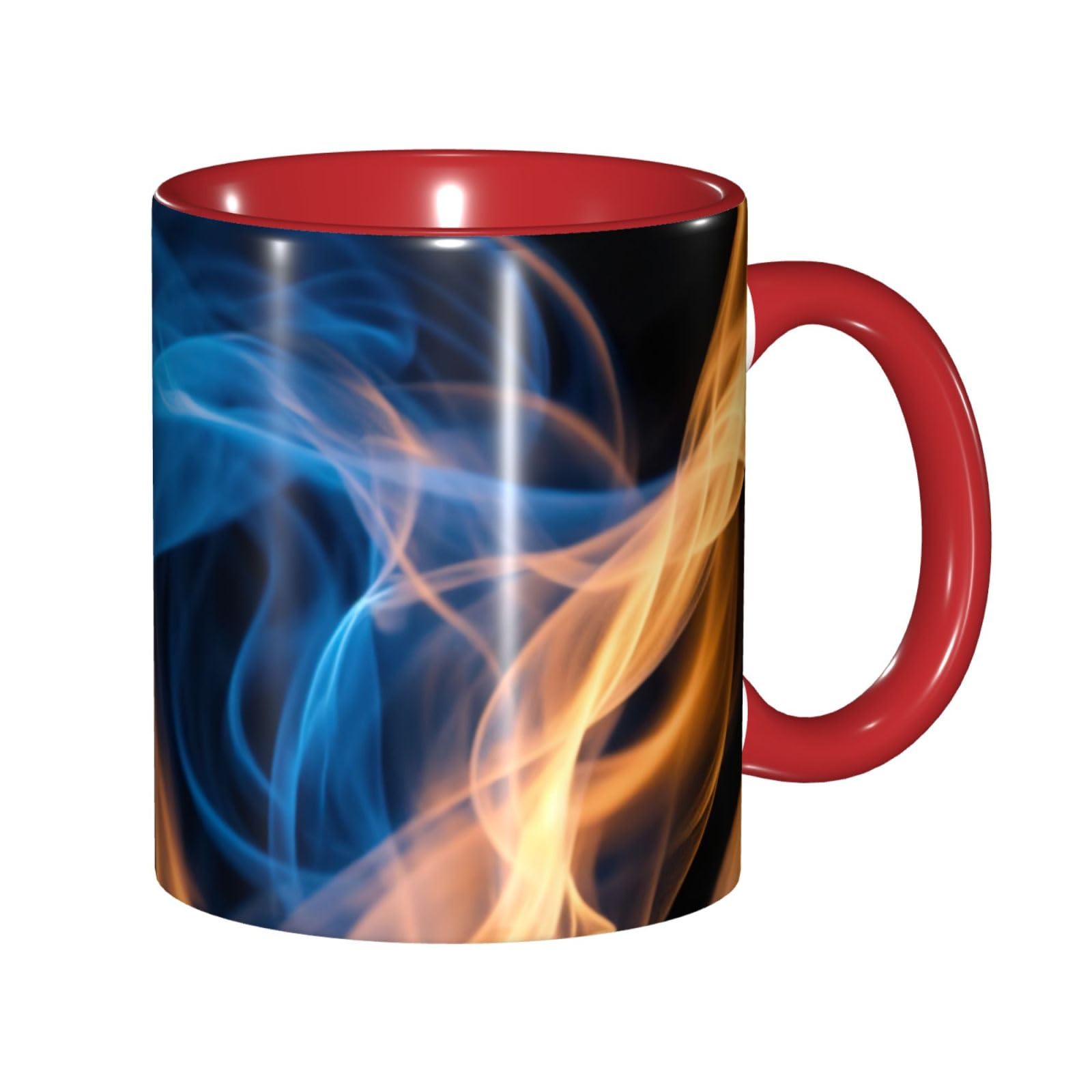 Tasse flamme bleue 325 ml en céramique haut de gamme et son écrin cadeau