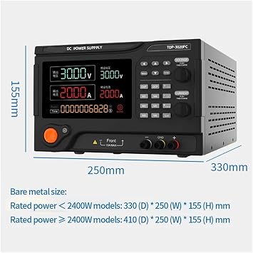 Programmable DC Regulated Power Supply 15V 60A Adjustable Constant Voltage Constant Current Programmable DC Power Supply(TDP-30100PC,110V)