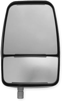 Velvac 714580 2020 Deluxe Series Door Mirror Black, Passenger Side