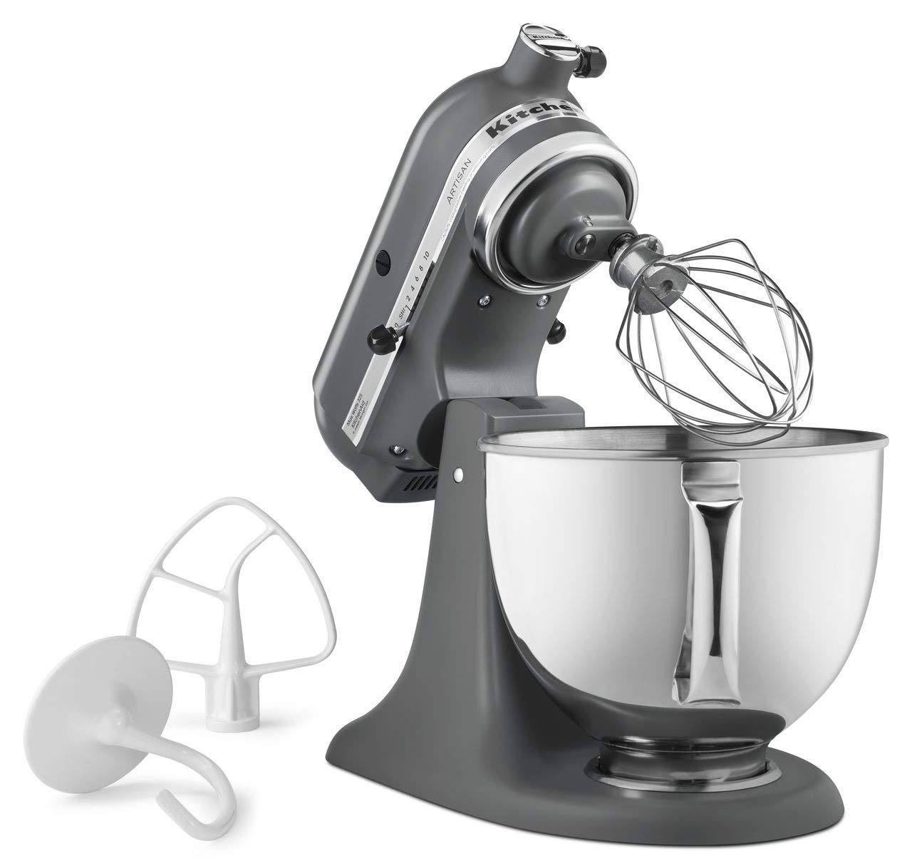 KitchenAid KSM150PSFG Artisan Stand Mixers, 5 quart, Matte Gray