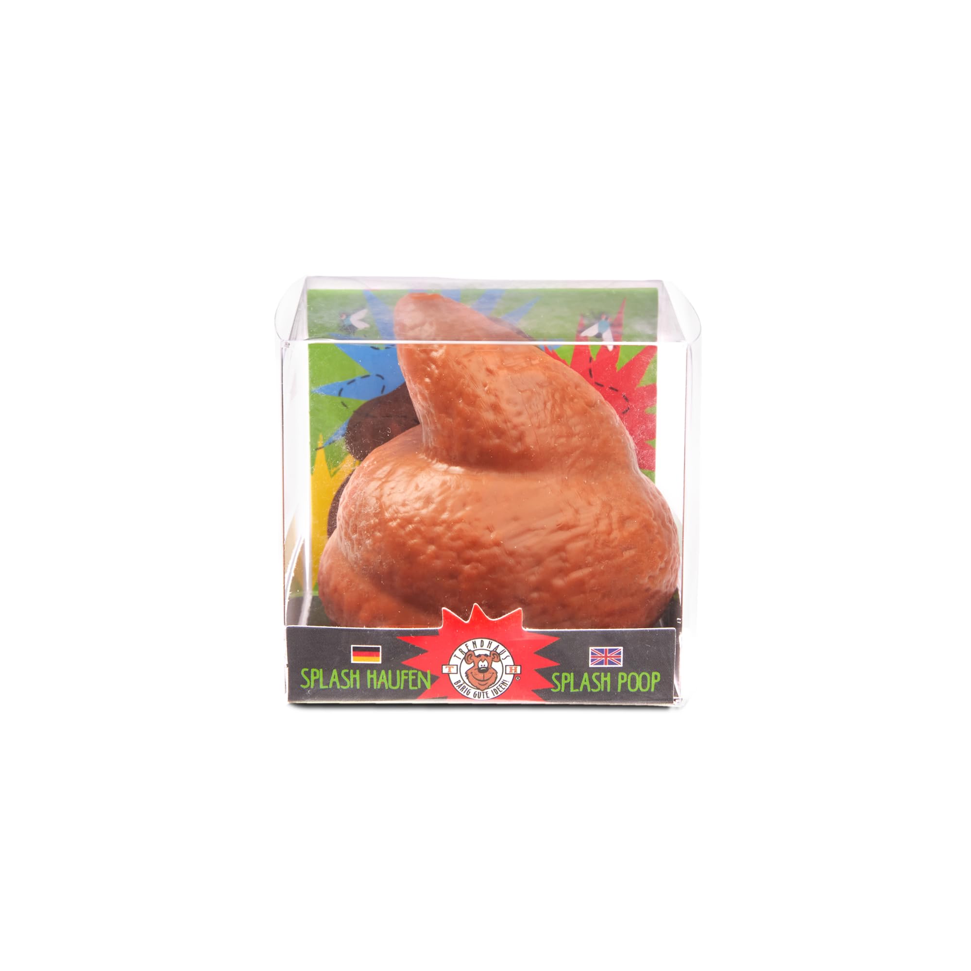 TRENDHAUS 964632 - Prank Box Splash Kackhaufen, 12 Stück je ca. 6 x 7 cm, Squishy in Kackhaufen-Form, Scherzartikel für Kinder und Erwachsene