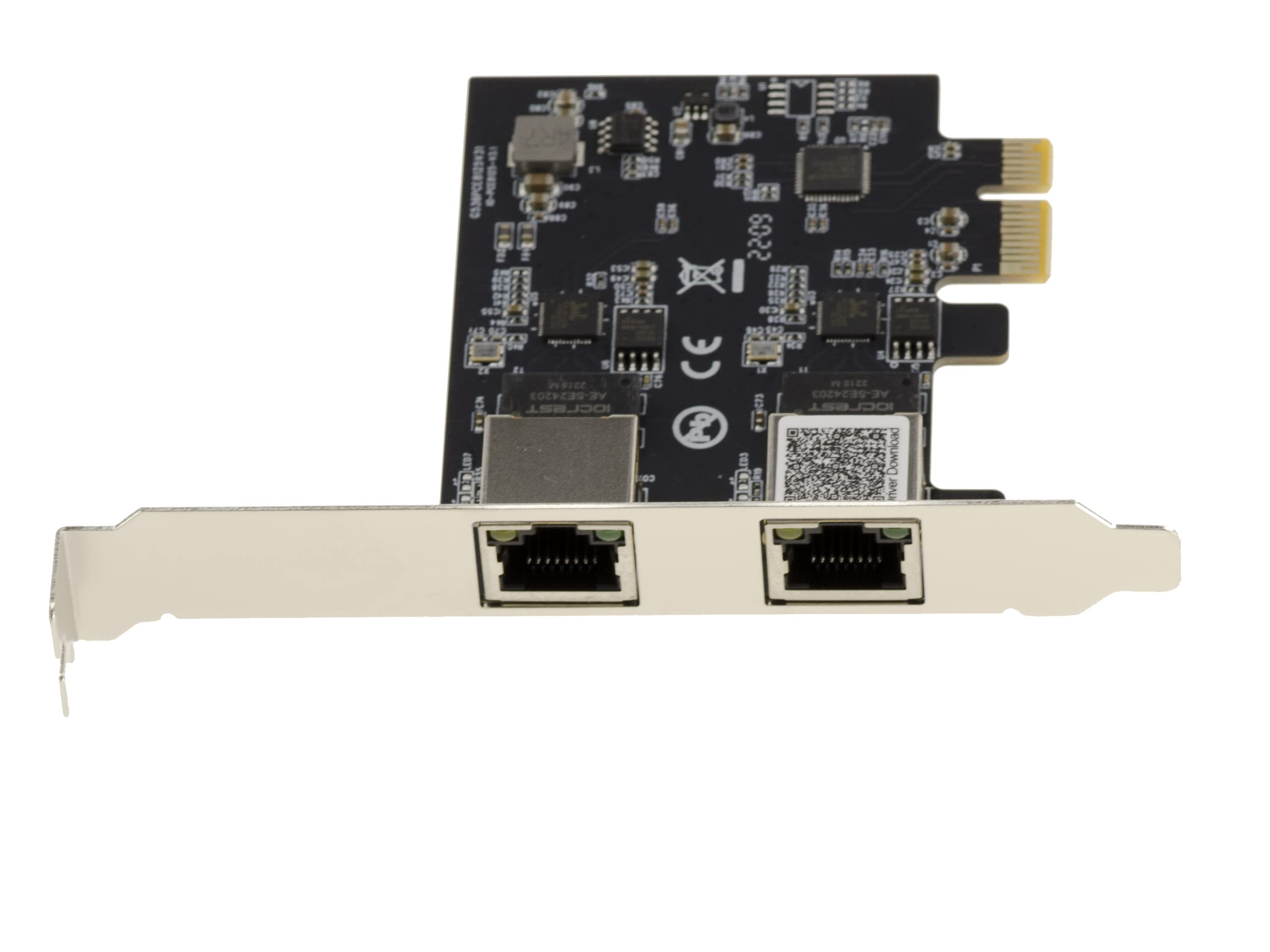 Carte Réseau PCIe 4 Ports 2.5G Gigabit Ethernet - Realtek RTL8125, Jusqu'à 2500 Mbps Ultra Rapide !