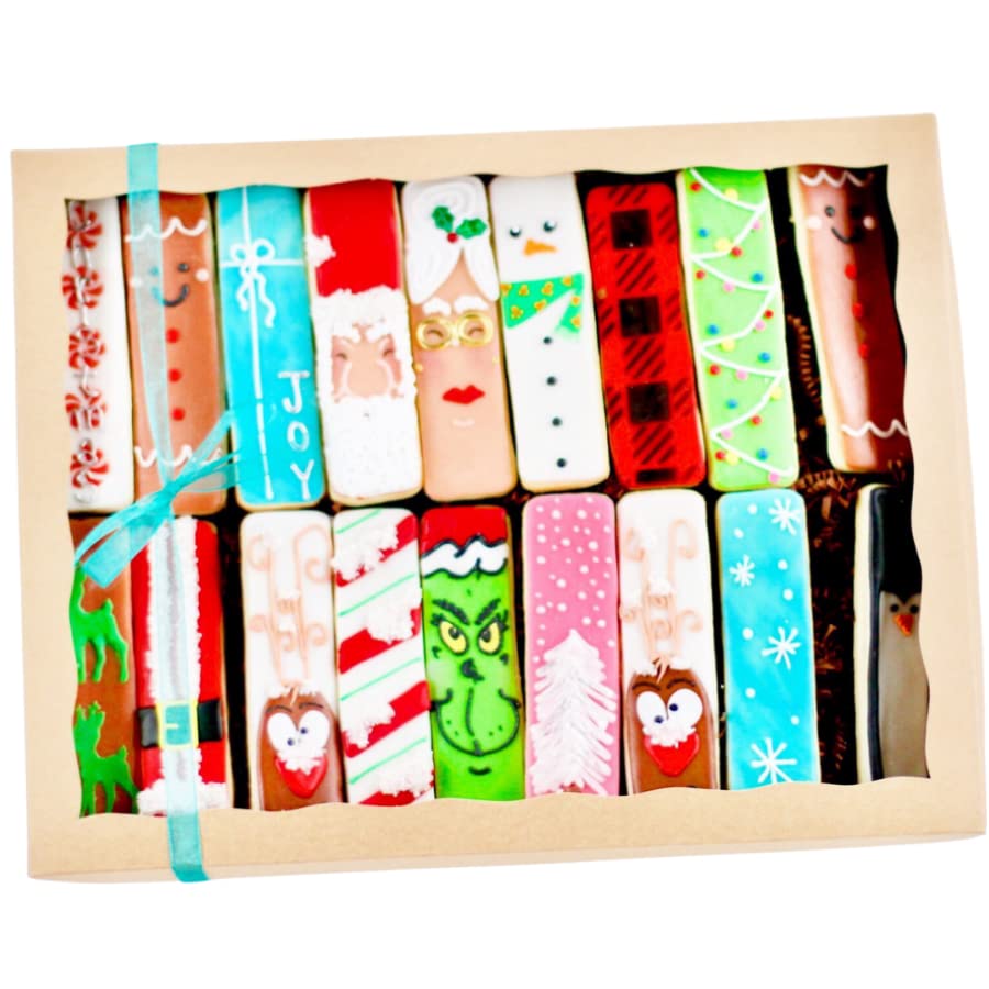 18 Pc. Christmas Cookie Stick Boxed Gift Set! Christmas, Holiday, Hostess Party Gift!