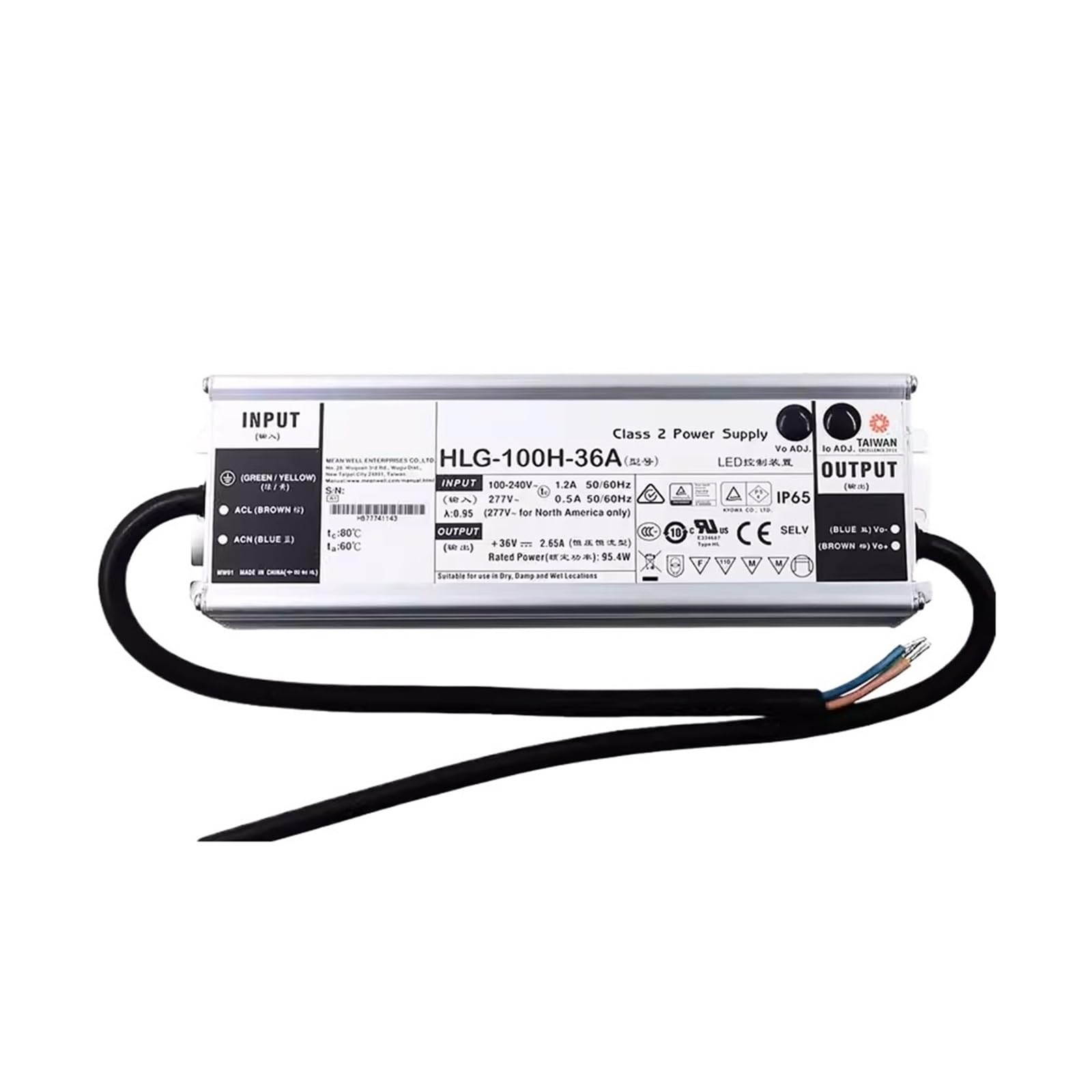 BRODEFUP HLG-100H HLG-100H-24B 100W Constant Voltage + Constant Current LED Driver