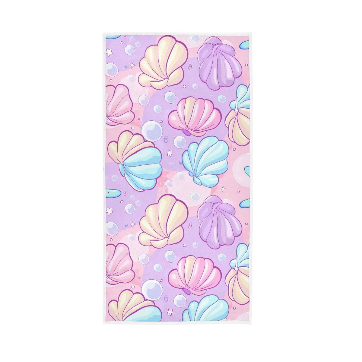 HUYGD Cute Pastel Sea Hand Towels, Guest Hand Towels for Bathroom 15 x 30 Inches, Spa Towels