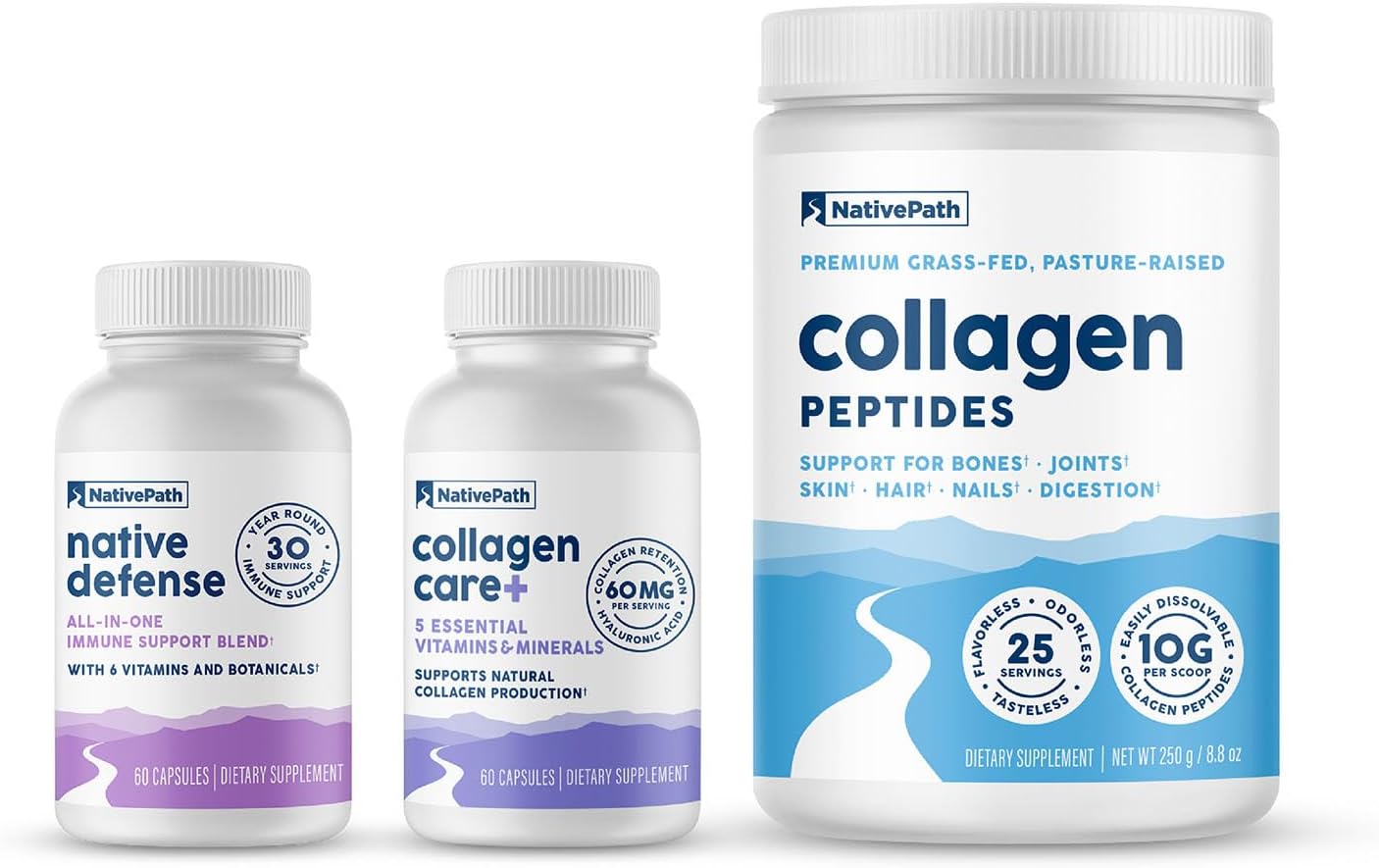 Amazon.com: NativePath Daily Dose, Collagen Peptides Protein, Native - Where To Buy Native Path Collagen