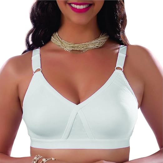 Buy Maiden Beauty Women's Spandex Padded Wire Free Seamless Bra White at Amazon.in