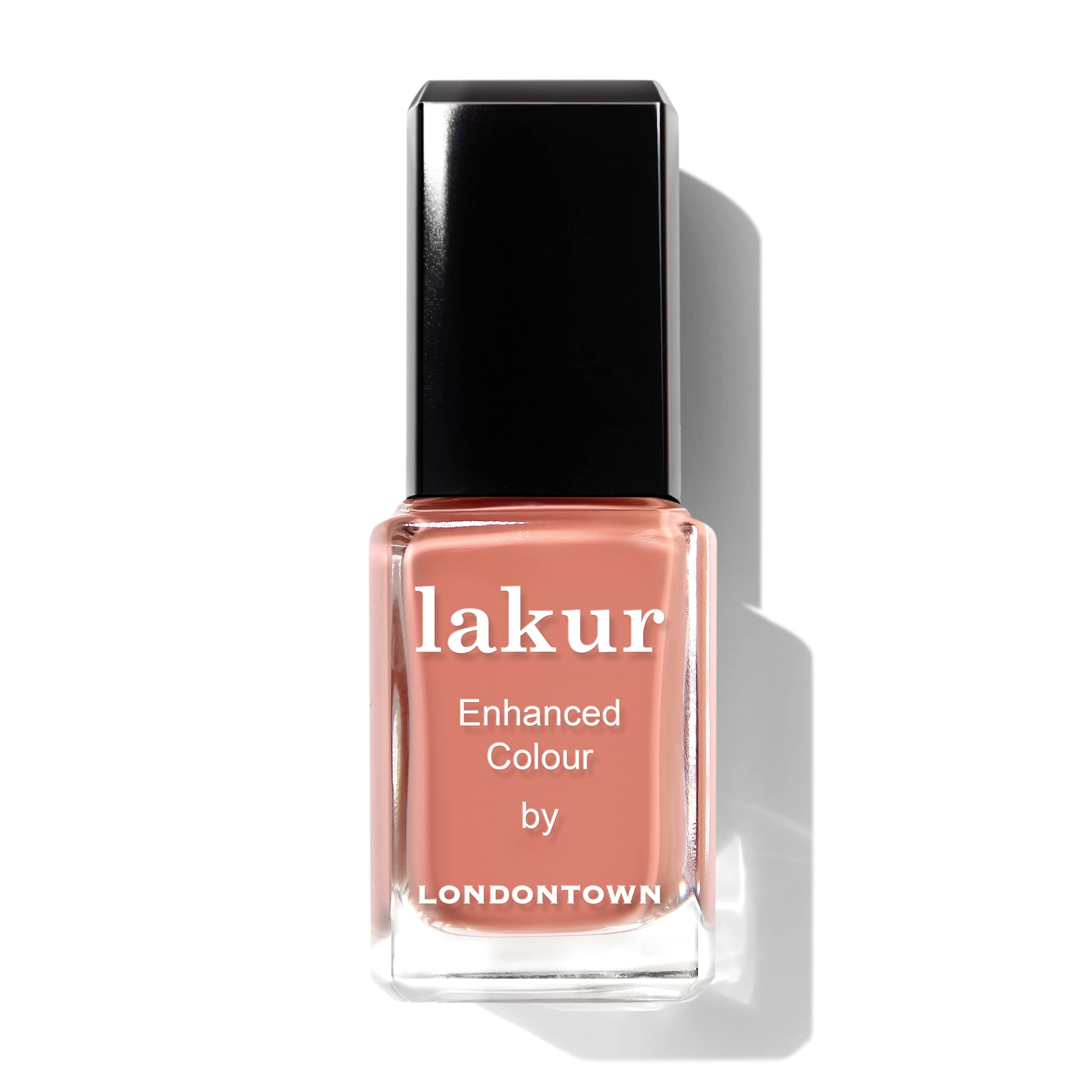 LONDONTOWN Terracotta Pink Glossy Creme Nail Polish Pressed Petals lakur Vegan Chip-Resistant Long-Lasting Nail Lacquer 0 4 fl