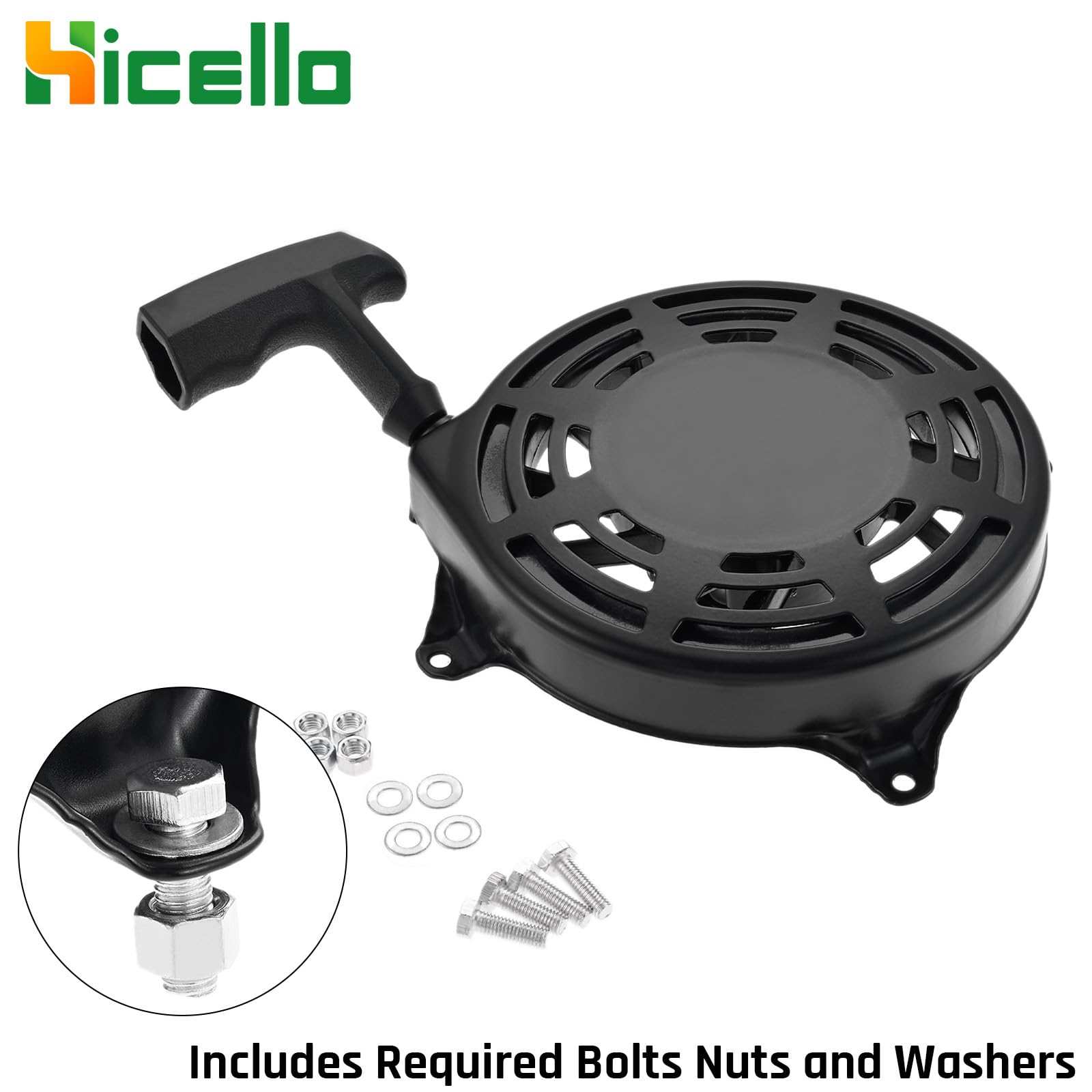 Seilzugstarter für Briggs & Stratton Rücklaufstarter Seilzugstarter 497680 498144 Handstarter Rasenmäher Starter Recoil Starter Sabo Rasenmäher Ersatzteile