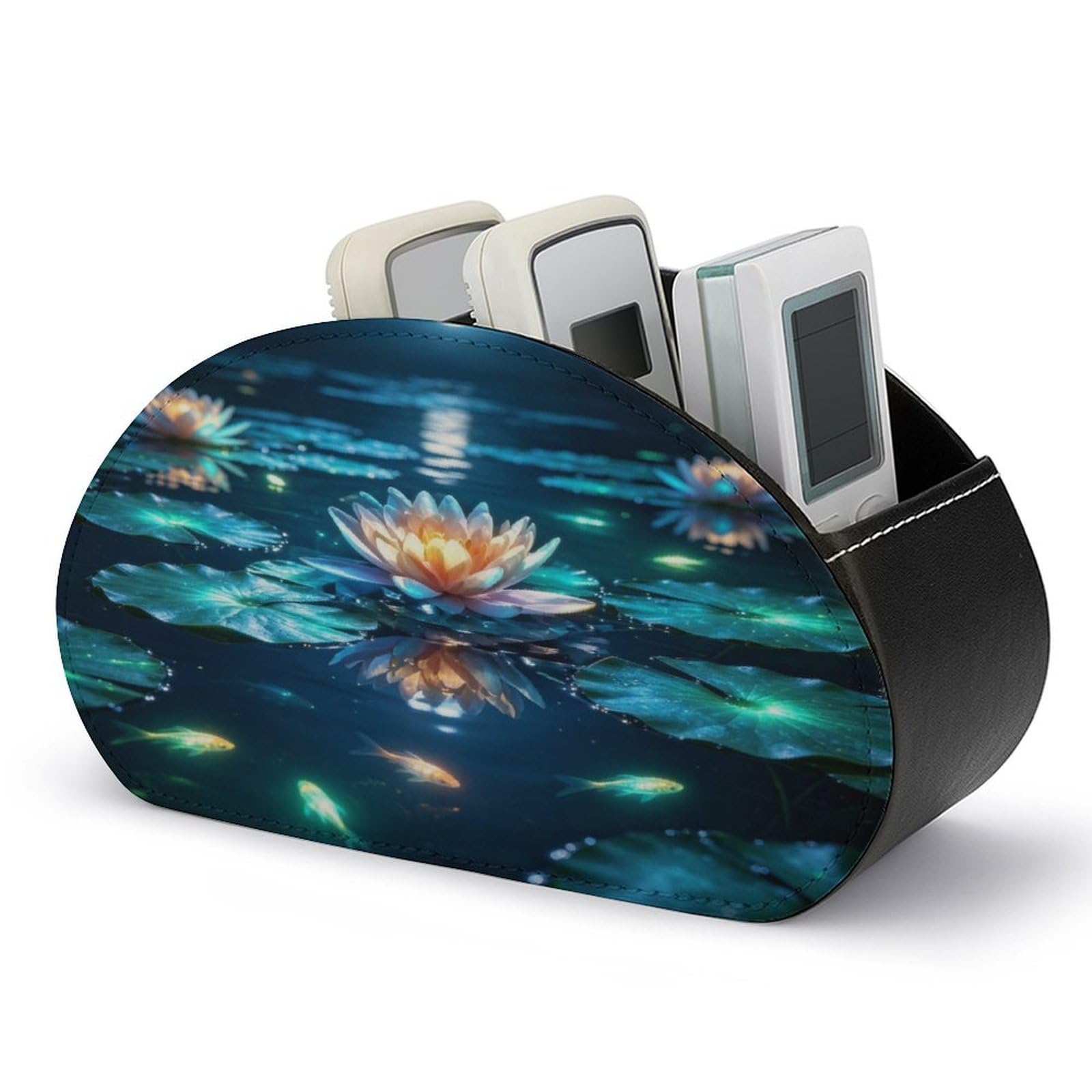 Btcowzrv Style Lotus Flower Remote Control Holder With 5 Compartments