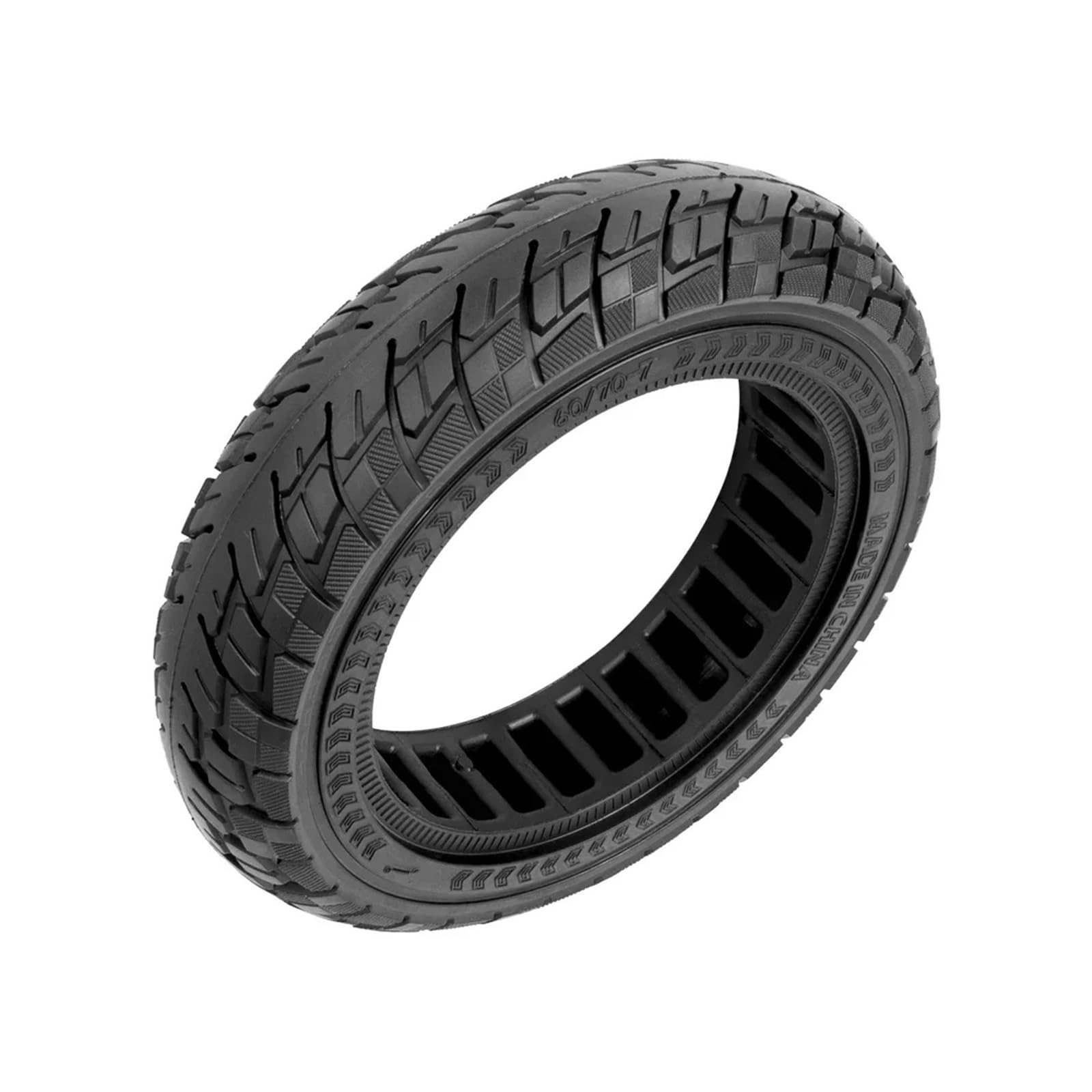 Neumático sólido delantero y trasero for patinete eléctrico Xiaomi, 4 neumáticos Pro de 10 pulgadas, 60/70-7.0, todoterreno, diseño panal rueda de scooter de goma maciza
