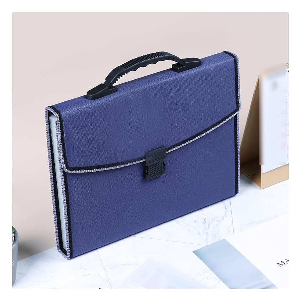 Carpeta Clasificadora Acordeon Folio, Organizador De Documentos Importantes, Organizador De Recibos De Documentos De Papel De Facturas De Plástico, 13 Bolsillos A4, Maletín De Bolsa De Documentos